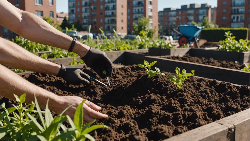 preparing soil for planting