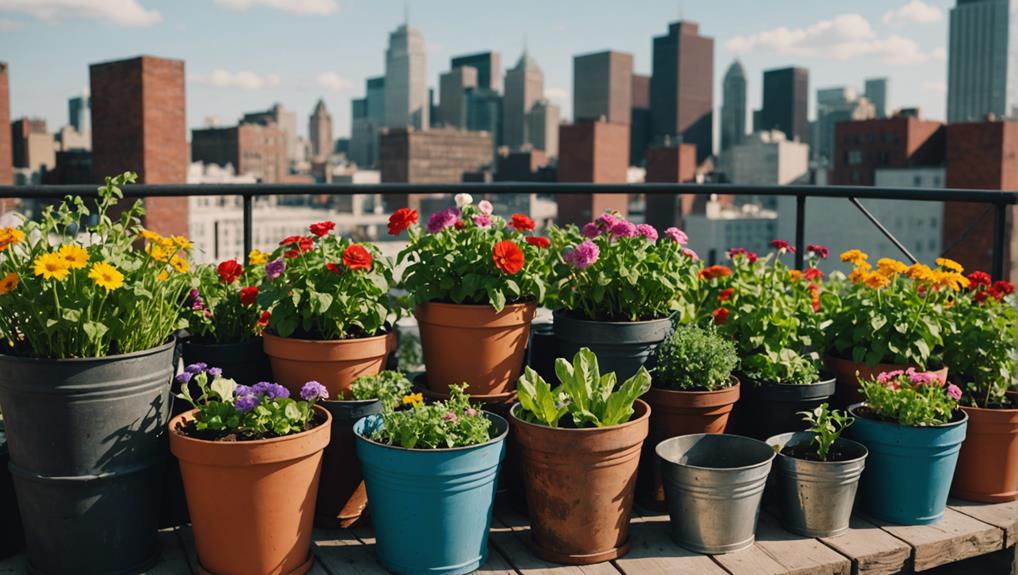 rooftop container gardening options